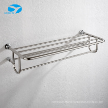 New double towel rail shelf stainless steel wall holder towel bar